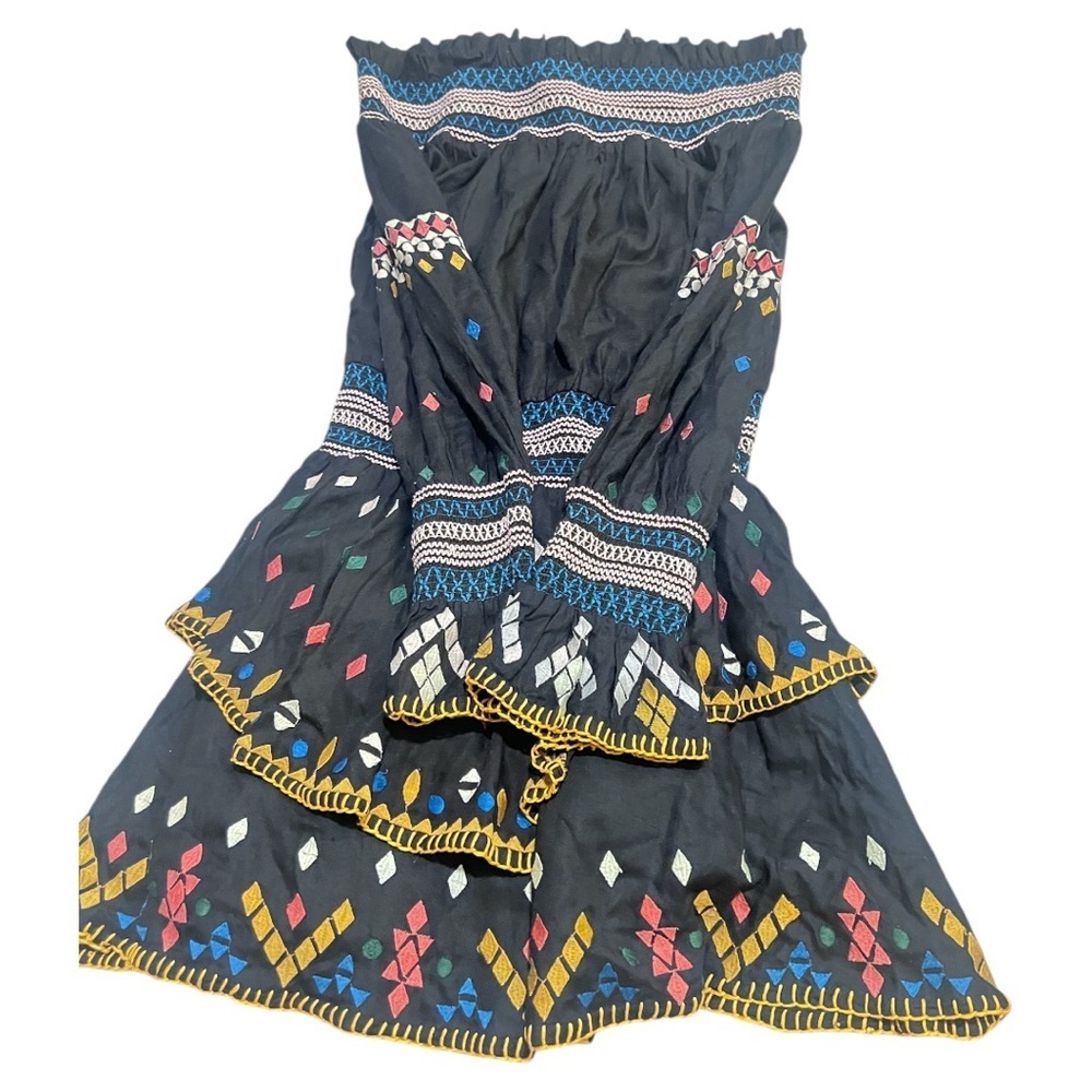 Red Carter Blue Midi Bubble Dress boho chic
